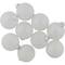 9ct. 2.5" Shiny and Matte White Glass Ball Christmas Ornaments